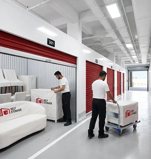 Self Storage in Umm Al Quwain — UAE Selfstorage Climate-Controlled Units and Moving Services